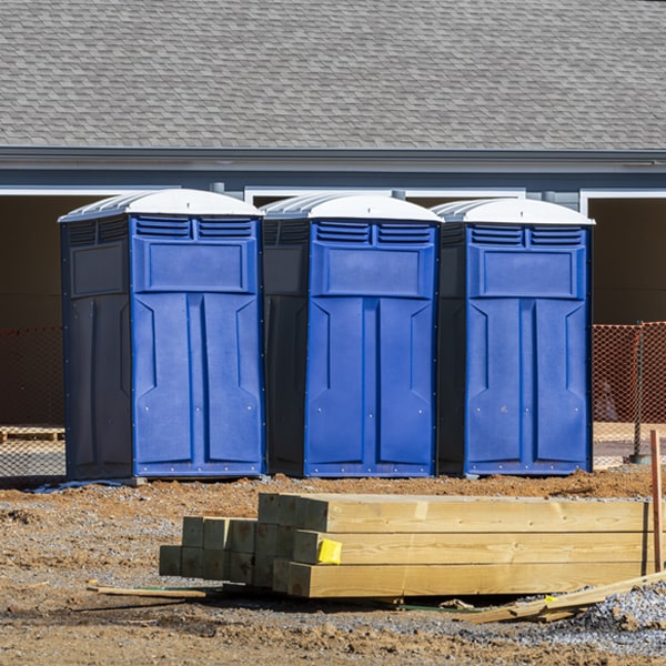 how often are the porta potties cleaned and serviced during a rental period in Neodesha KS